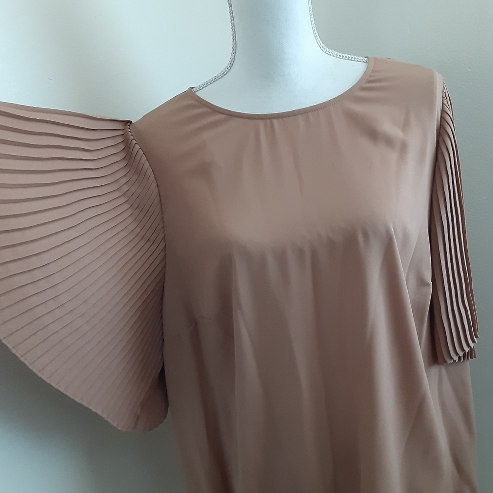 Worthington Womens Crew Neck Short Sleeve Blouse Size OX New $18 - Picture 5 of 16